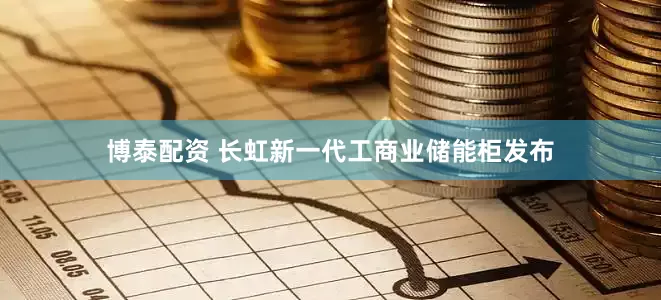 博泰配资 长虹新一代工商业储能柜发布