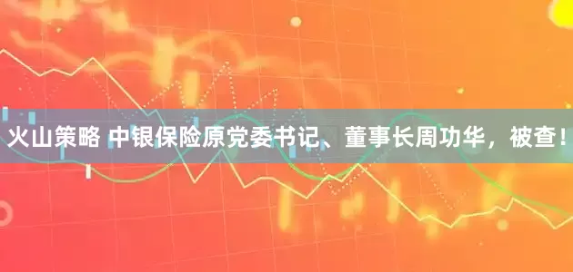 火山策略 中银保险原党委书记、董事长周功华，被查！